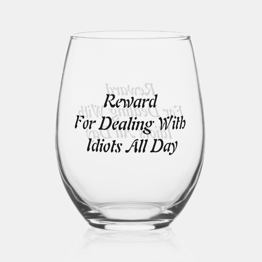 Verre de vin sans stemless (Verso)