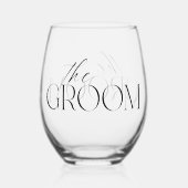 Verre De Vin Stemless Groom (Verso)