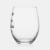 Verre de vin Stemless personnalisé 16oz (Gauche)