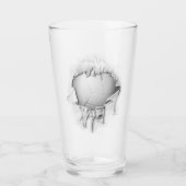 Verre de volley-ball déchiré (Devant)