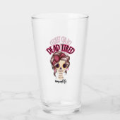 Verre Dead Tired Maman Vie Skeleton Messy Bun Bandana (Dos)