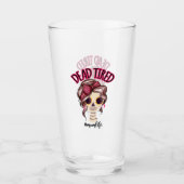 Verre Dead Tired Maman Vie Skeleton Messy Bun Bandana (Devant)