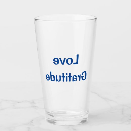 Verre d'eau HADO - Amour Gratitude - Dr Emoto (Devant)