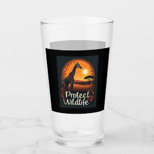 Verre Débardeur de girafe de la savane
