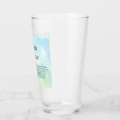 Verre Décembre Birthstone Turquoise design (Gauche)