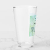 Verre Décembre Birthstone Turquoise design (Droite)