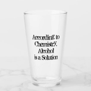 Verre Déclaration sur l'alcool amusant de CUSTOM