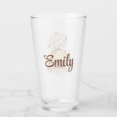 Verre Décor de rêve en automne avec citrouille et feuill (Dos)