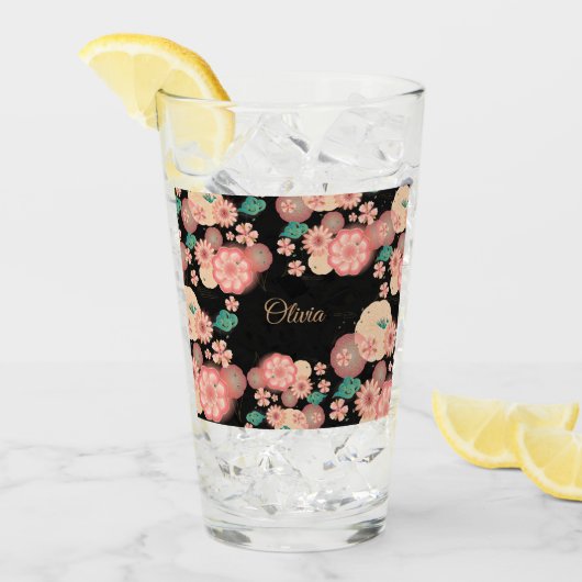 Verre Décoration florale Boho de jardin de fleurs de (Devant glace)