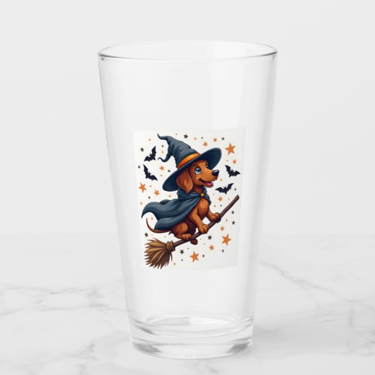 Verre Délice de Dachshund sorcière (Devant)