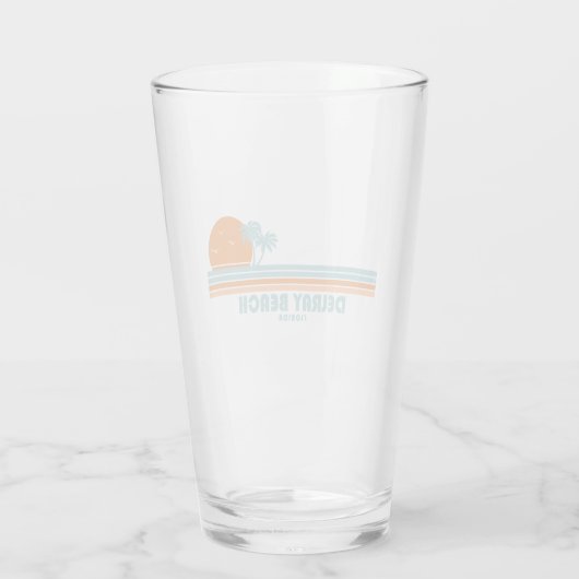 Verre Delray Beach Floride Sun Palm Trees (Dos)