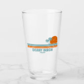 Verre Delray Beach Floride Sun Palm Trees (Devant)