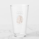 Verre Demande de parrain moderne avec photo (Dos)