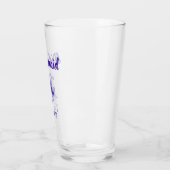 Verre Demoiselle d'honneur florale bleue (Gauche)
