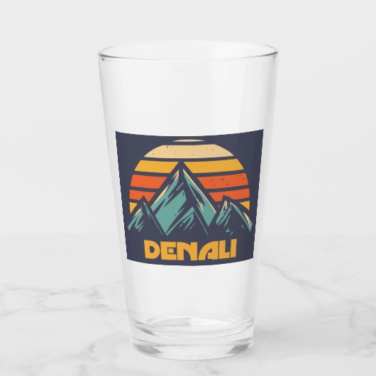 Verre Denali Alaska Rétro Turquoise (Devant)
