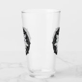 Verre Dentelle en céramique noir & flocon de neige (Gauche)