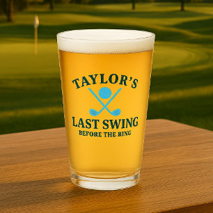 Verre Dernier Tour de Swing avant le Golf Bachelor de l'