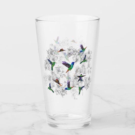 Verre des oiseaux de printemps (Devant)