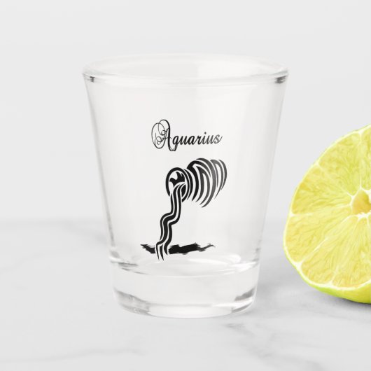 Verre des signes Zodiac Aquarius (Devant)