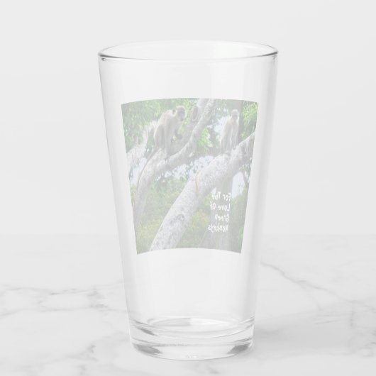 Verre des singes verts de la Barbade (Dos)