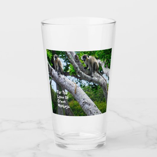 Verre des singes verts de la Barbade (Devant)