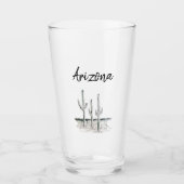 Verre Desert Southwest Cactus Arizona Typographie (Devant)