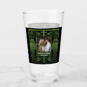 Verre Design Celtique irlandais traditionnel vert (Devant)