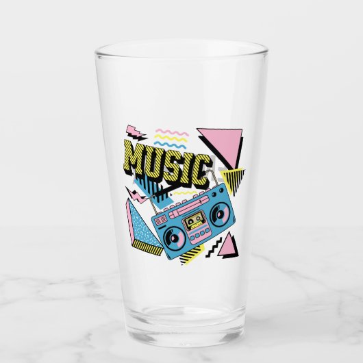 Verre Design de boite de musique de style rétro (Devant)