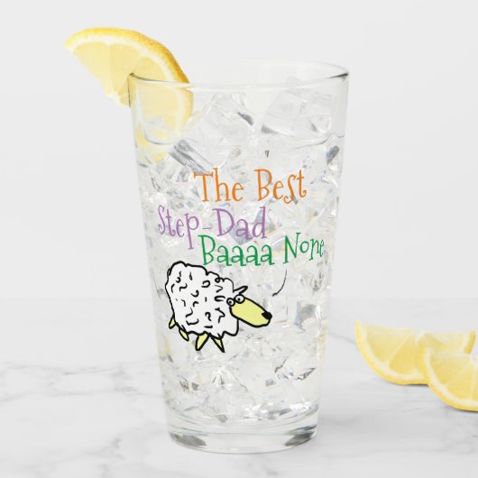 Verre Design de mouton pour la meilleure étape papa (Devant glace)