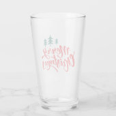 Verre Design de Noël avec arbres (Dos)