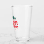 Verre Design de Noël avec arbres (Gauche)