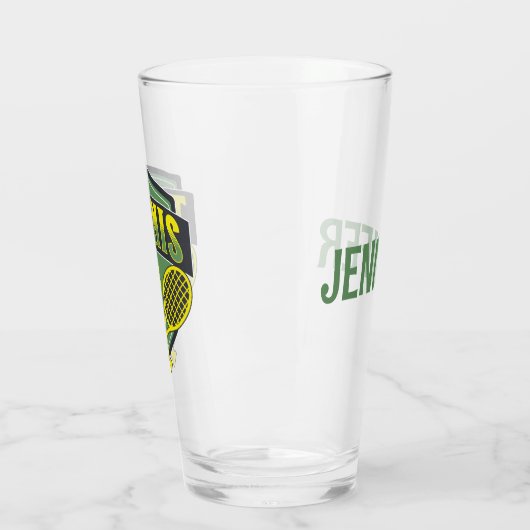 Verre Design de tennis pour les amateurs de tennis (Gauche)