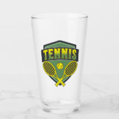 Verre Design de tennis pour les amateurs de tennis (Devant)