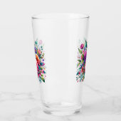 Verre Design floral coloré (Gauche)