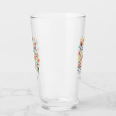 Verre Design floral Motif de Tulipe en blanc (Gauche)