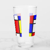 Verre Design géométrique Art moderne inspiré par Mondria (Droite)