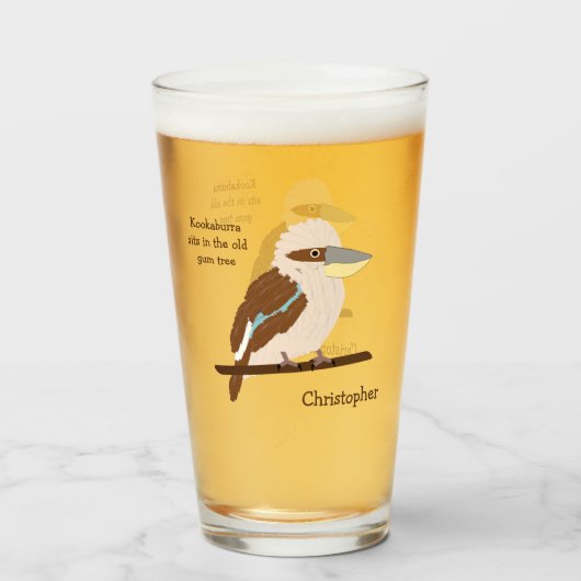 Verre Design personnalisé Kookaburra (Devant (rempli))