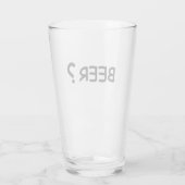 Verre Design pour les amateurs de bière (Dos)