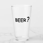 Verre Design pour les amateurs de bière (Devant)