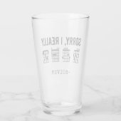 Verre Désolé, Je Vraiment DGAF Guitar Chords Drôle Perso (Dos)