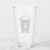 Verre Dessin adorable de Young Cat (Dos)