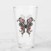 Verre Dessin amusant papillon faune tatouage enfants mig (Dos)