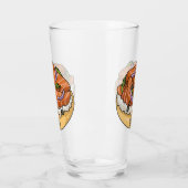 Verre dessin animé de bagel saumon (Gauche)