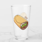 Verre dessin animé de Burrito (Dos)