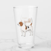 Verre dessin animé de chien beagle (Devant)