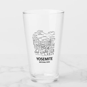 Verre Dessin au trait du Parc national de Yosemite