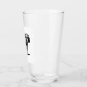 Verre dessin de bulldog (Gauche)