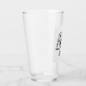 Verre dessin de bulldog (Droite)