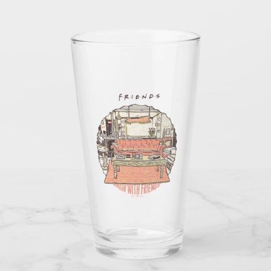 Verre Dessin de Chillin avec AMIS™ (Devant)
