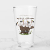 Verre Dessin de l'humour vautours drôle (Dos)